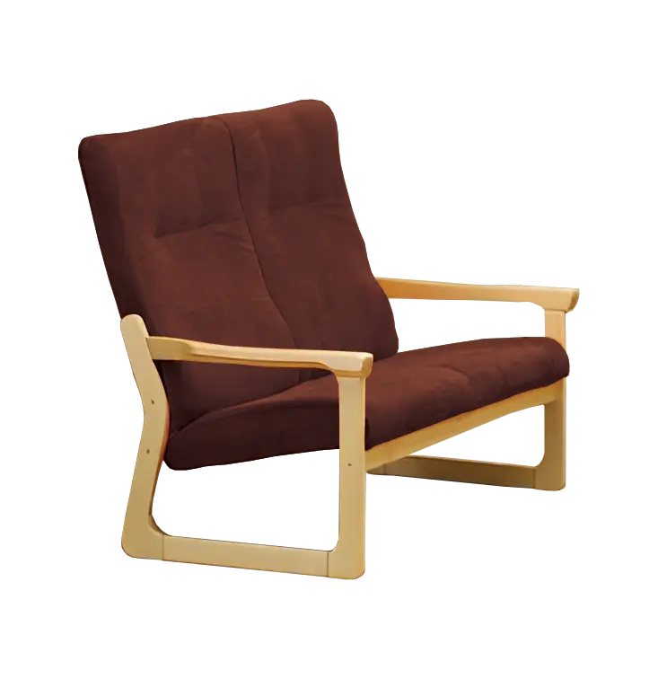 BE - 2 dvojkřeslo, koženka ROXA 40.90 - koženka hnědá